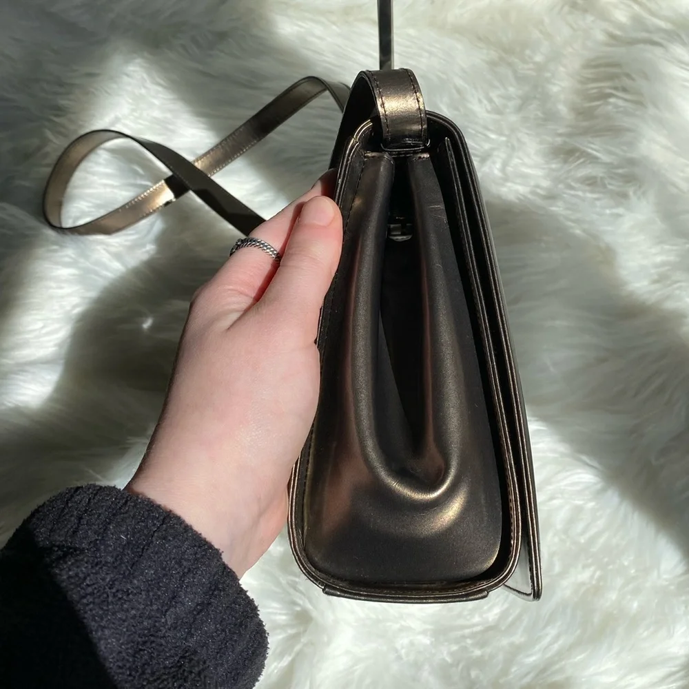Salvatore Ferragamo beautiful vintage bronze purse satchel crossbody